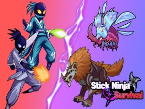 Spel Stick Ninja Survival online