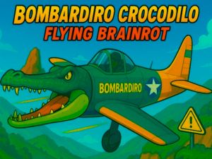 Spel Bombardiro Crocodilo Flying Brainrot online