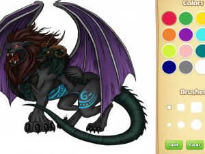 Spel Dragon Chimera kleurboek online