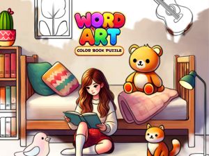 Spel Word Art: Color Book Puzzle online