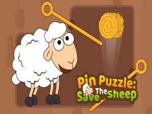 Spel Pin puzzel bewaar de schapen online