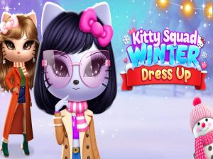 Spel Kitty Squad Winter Dress Up online