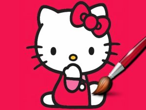 Spel Eenvoudig kleurplaten kitty online