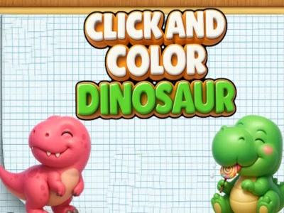 Spel Klik en kleur dinosaurussen online