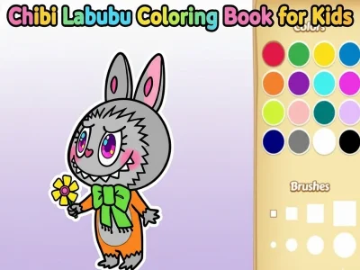 Spel Chibi Labubu kleurboek voor kinderen online Spel Chibi Labubu kleurboek voor kinderen online