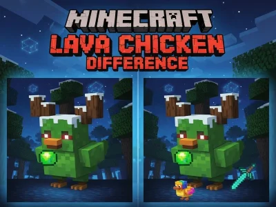 Spel Minecraft Lava Kip Verschil online