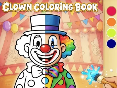 Spel Clown-kleurboek online