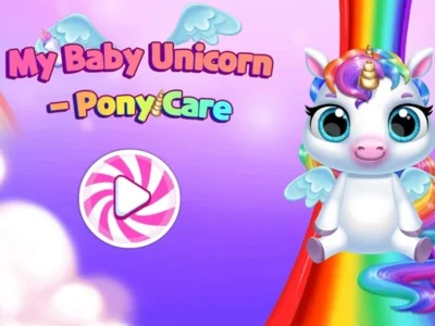 Spel Verzorging van mijn baby-eenhoornpony online