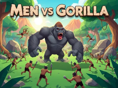 Spel Mannen versus gorilla online