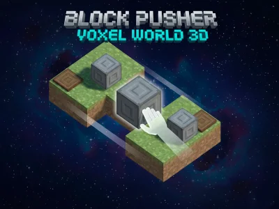 Spel Blokkeer Pusher Voxel World 3D online