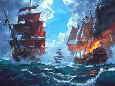 Spel Piratenschepen: bouwen en vechten online Spel Piratenschepen: bouwen en vechten online