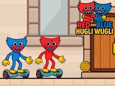 Spel Rode en blauwe hugli wugli online