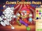 Spel Clown kleurplaten online