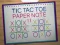 Spel Tic Tac Toe Papier Nota 2 online