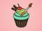 Spel Lekkere Cupcake Kleurplaat online
