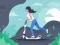 Spel Puzzel van elektrische scooter ritten online Spel Puzzel van elektrische scooter ritten online