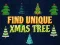 Spel Vind de unieke kerstboom online