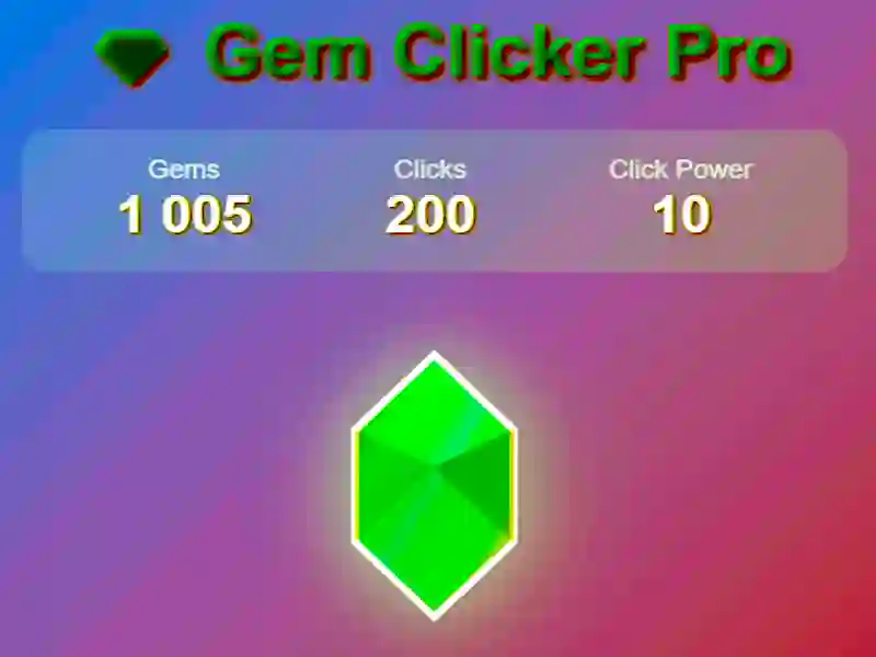 Spel Gem Clicker Pro online Spel Gem Clicker Pro online