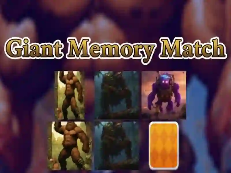 Spel Gigantische geheugenmatch online