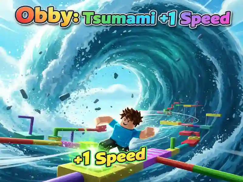 Spel Obby: Tsunami +1 snelheid online