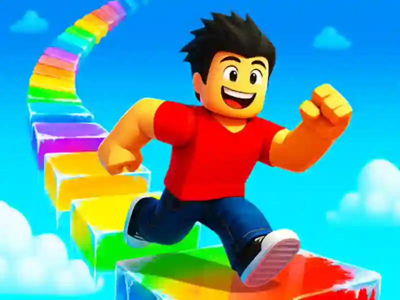 Spel Obby Regenboogtoren online