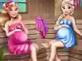 Spel Schattige Moeders Zwanger Sauna online