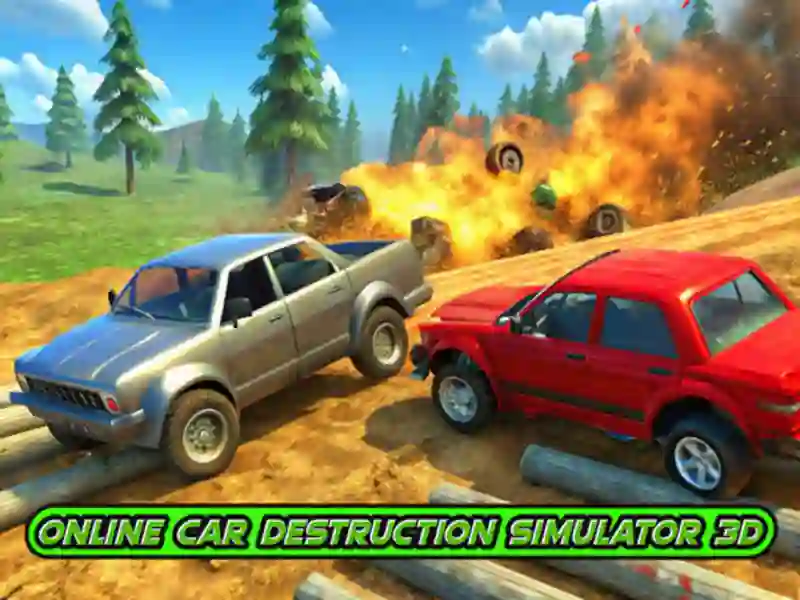 Spel Online auto-vernietiging simulator 3D online