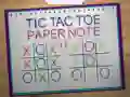 Spel Tic Tac Toe Papier Nota 2 online