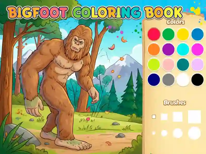 Spel Bigfoot-kleurboek online