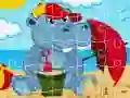 Spel Nijlpaard Puzzel online Spel Nijlpaard Puzzel online