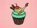 Spel Lekkere Cupcake Kleurplaat online Spel Lekkere Cupcake Kleurplaat online