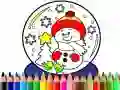 Spel Terug naar school: Kerstkleurboek online Spel Terug naar school: Kerstkleurboek online
