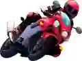 Spel Cartoon Motorfietsen Puzzel online Spel Cartoon Motorfietsen Puzzel online