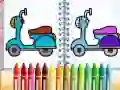 Spel Schattig Fiets Kleurboek online