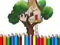 Spel Kleurboek Boomhuis online Spel Kleurboek Boomhuis online