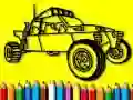 Spel Terug naar school: Rallyauto kleurboek online