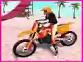 Spel Motocross Strand Sprongetje met Fiets Stunt online Spel Motocross Strand Sprongetje met Fiets Stunt online