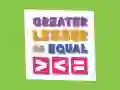 Spel Groter, Kleiner of Gelijk online Spel Groter, Kleiner of Gelijk online