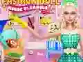 Spel Schoonmaken van het Modepoppenhuis online Spel Schoonmaken van het Modepoppenhuis online