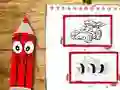 Spel Terug naar School Auto's Kleurboek online Spel Terug naar School Auto's Kleurboek online