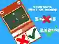 Spel Vergelijkingen Juist of Onjuist online Spel Vergelijkingen Juist of Onjuist online