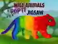 Spel Wilde Dieren Pop It Puzzel online