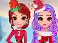Spel Kerstoutfits voor Regenboogmeisjes online Spel Kerstoutfits voor Regenboogmeisjes online