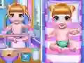 Spel Prinses Pasgeboren Tweelingbaby Verzorging online Spel Prinses Pasgeboren Tweelingbaby Verzorging online