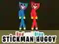 Spel Rode en Blauwe Stickman Knuffel online Spel Rode en Blauwe Stickman Knuffel online