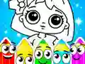 Spel Poppen kleuren online Spel Poppen kleuren online
