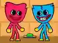 Spel Kissy Missy en Huggy Wuggy online Spel Kissy Missy en Huggy Wuggy online