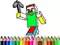 Spel Terug naar school: Minecraft Kleurboek online Spel Terug naar school: Minecraft Kleurboek online