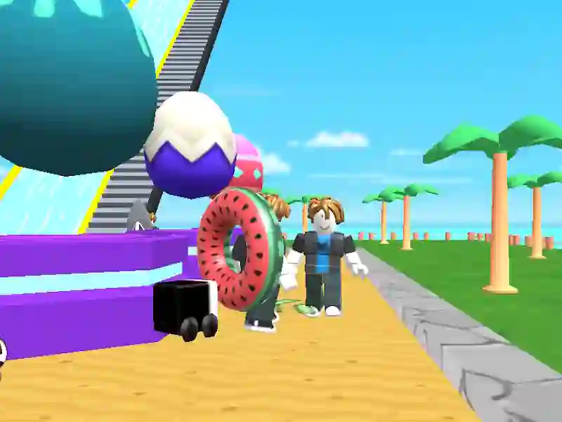 Spel Obby: klimmen en glijden online