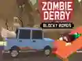 Spel Zombie Derby: Blokkerige Wegen online